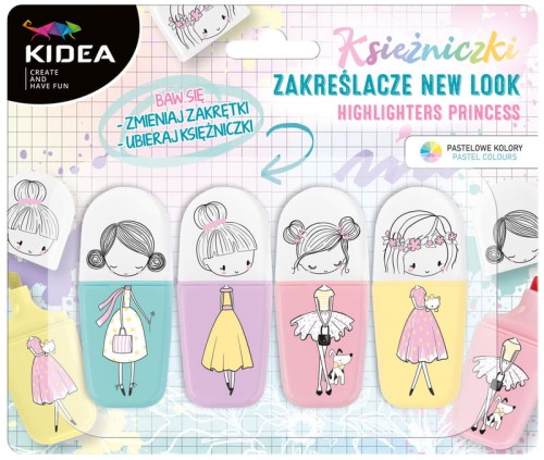 Przejdź do produktu ZAKREŚLACZE KSIĘŻNICZKI - NEW LOOK KIDEA 4284