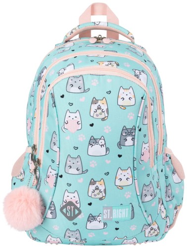 Przejdź do produktu Plecak 3-komorowy 15"" Charming Cats BP26, St.Majewski