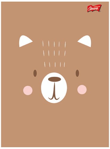 Przejdź do produktu Zeszyt A5 32k linia podwójna dwukolorowa CUTE FACE