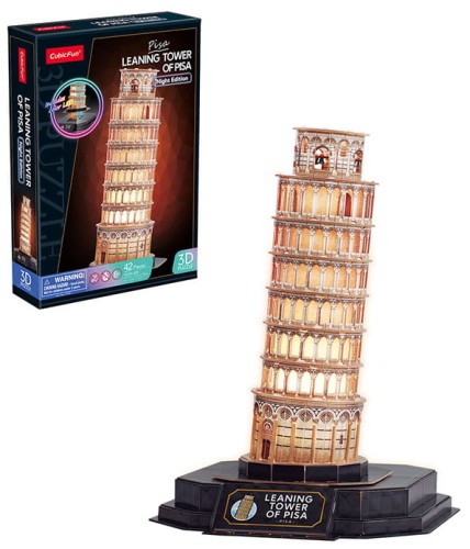 Przejdź do produktu PUZZLE 3D LED KRZYWA WIEŻA W PIZIE WERSJA NOCNA 53
