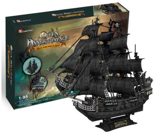Przejdź do produktu PUZZLE 3D OKRĘT PIRACKI ZEMSTA KRÓLOWEJ ANNY 308L