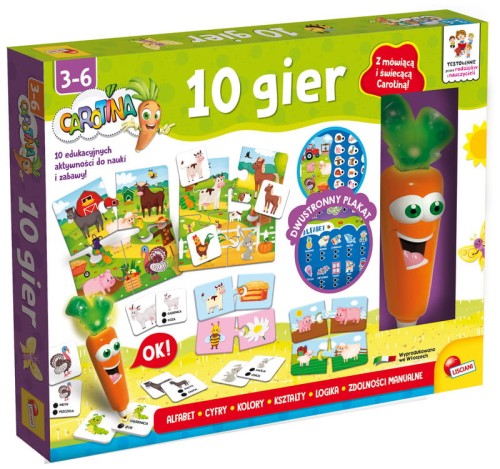 Przejdź do produktu Carotina 10 gier 10129 LISCIANI