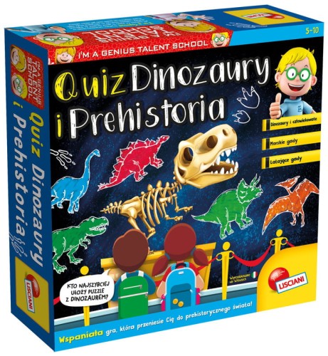 Przejdź do produktu LISCIANI I'M A GENIUS Mały Geniusz Quiz - Dinozaur