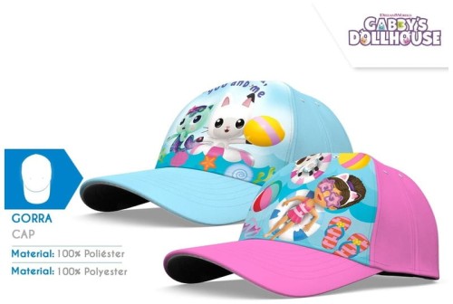 Przejdź do produktu Czapka z daszkiem Koci Domek Gabi poliester 100% 5