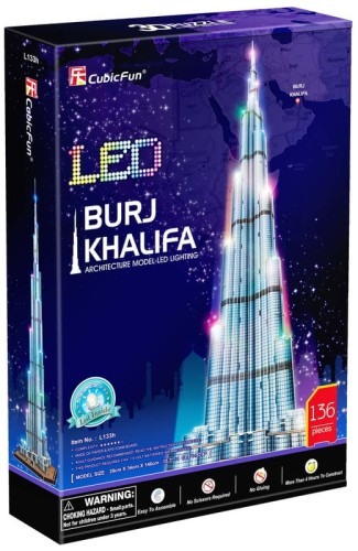 Przejdź do produktu PUZZLE 3D LED BURJ KHALIFA 136 EL 5089