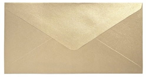 Przejdź do produktu Koperta 80mm x 160mm Realr złoty Galeria Papieru
