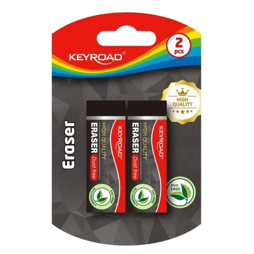 Przejdź do produktu Gumka do ścierania KEYROAD techniczna czarna 2 sztuki na blistrze
