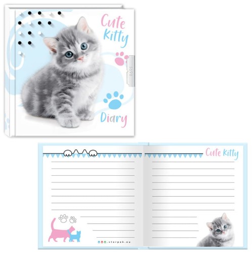 Przejdź do produktu PAMIETNIK ZAM 135X135 STK CUTIES KOTKI PBH 1