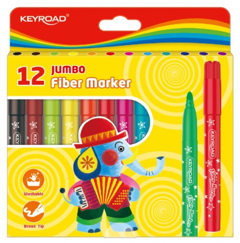 Przejdź do produktu Flamastry KEYROAD Jumbo 12kol na zawieszce