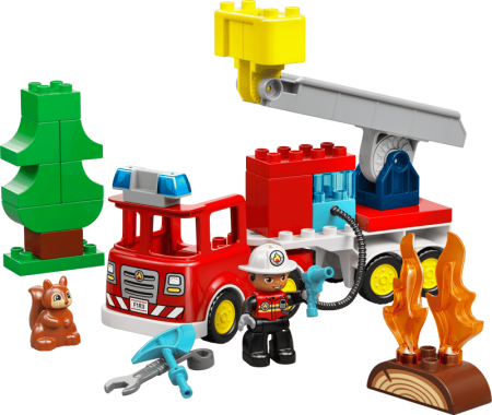 LEGO DUPLO 10473 Wóz strażacki z wężem i strażaki.png