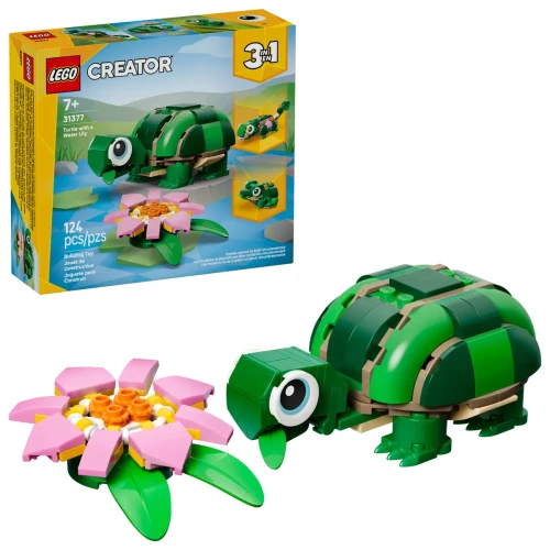 Przejdź do produktu LEGO(R) CREATOR 31377 Żółw i kwiat lilii wodnej