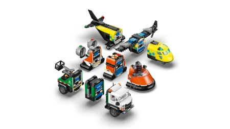 LEGO CITY 60505 Zestaw z samolotem, ciężarówką serwisową i poduszkowcem_6.webp