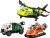 LEGO CITY 60505 Zestaw z samolotem, ciężarówką serwisową i poduszkowcem.webp