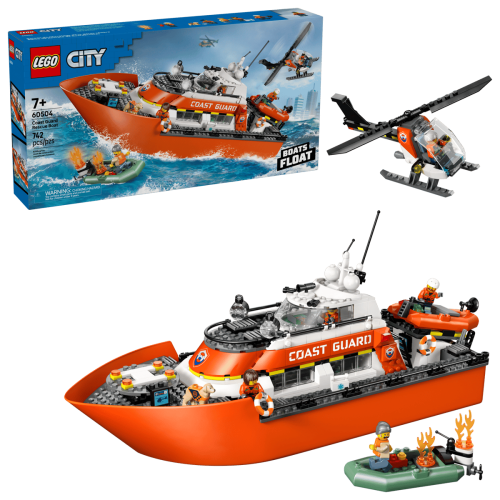 Przejdź do produktu LEGO CITY 60504 Łódź ratunkowa i helikopter