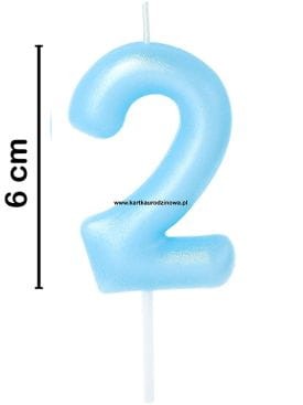 Przejdź do produktu Świeczka Candy 2 niebieska