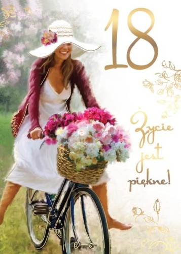 Przejdź do produktu Karnet Q-151 Osiemnastka 18 (urodziny, cyfry, damskie)