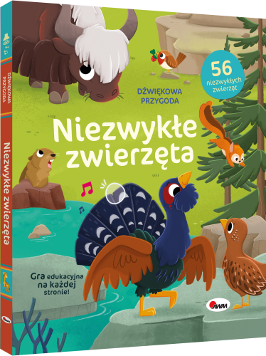 Przejdź do produktu DŹWIĘKOWA PRZYGODA NIEZWYKŁE ZWIERZĘTA 978-83-88181-625-0