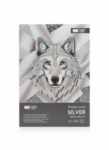 Przejdź do produktu Blok Hobby Silver, A4, 150-230g, 10 ark