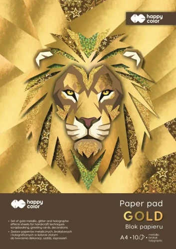 Przejdź do produktu Blok Hobby Gold, A4, 150-230g, 10 ark, Happ