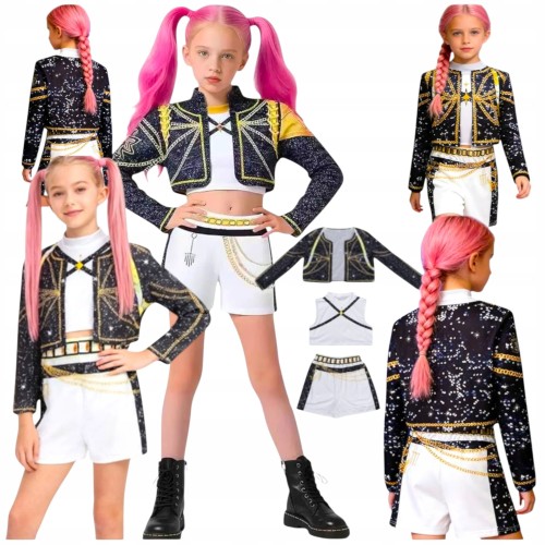 Przejdź do produktu Strój DEMON HUNTERS RUMI K-POP r.M(120-130)