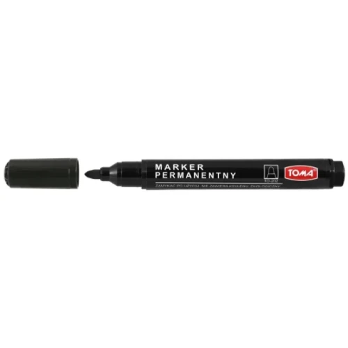 Przejdź do produktu Marker permanentny 202 czarny (10szt)TOMA