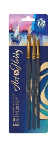 Przejdź do produktu Zestaw pędzli nylonowych ASTRA ART&HOBBY 5szt.9241