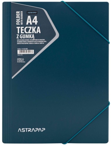 Przejdź do produktu Teczka z gumką ASTRAPAP PP UNISEX LINE -  mix 4 ko