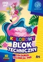 Przejdź do produktu BLOK TECH KOLOR. BARW.W MASIE A4/10 170G 3650 A'10