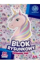 Przejdź do produktu Blok rysunkowy biały ASTRAPAP A4 20 ark 3830 A'10