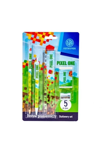 Przejdź do produktu Zestaw piśmienniczy ASTRAPEN PIXEL ONE 5 el. (lini