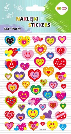 Naklejki 3D SOFT PUFFY - Smiling Hearts.jpg