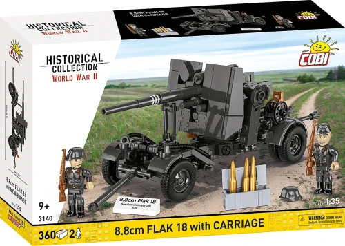 Przejdź do produktu COBI HC WWII Flak with Carriage 8,8cm 360kl 3140
