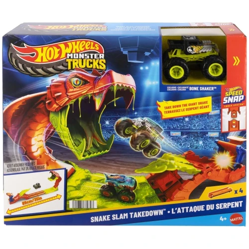 Przejdź do produktu Hot Wheels Monster Trucks Mega skok Nokaut węża