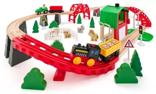 Przejdź do produktu WOODYLAND Drewn. kolejka Farma 60el 93077 30777