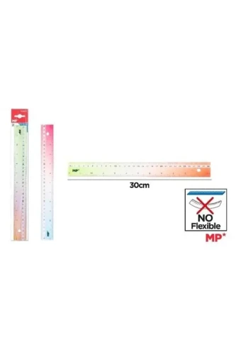 Przejdź do produktu Linijka kolorowa NIEelastyczna 30CM