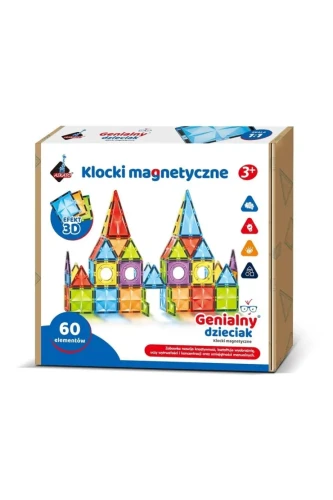 Przejdź do produktu Klocki magnetyczne 60 elementów