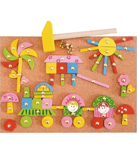 Przejdź do produktu WOODYLAND Tabl.przybij.kszt.różowa 91101 11011