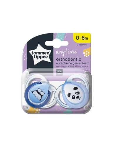 Przejdź do produktu TOMMEE T._SMOCZKI USPOK_ANYTIME_0-6M_MIX_2PAK