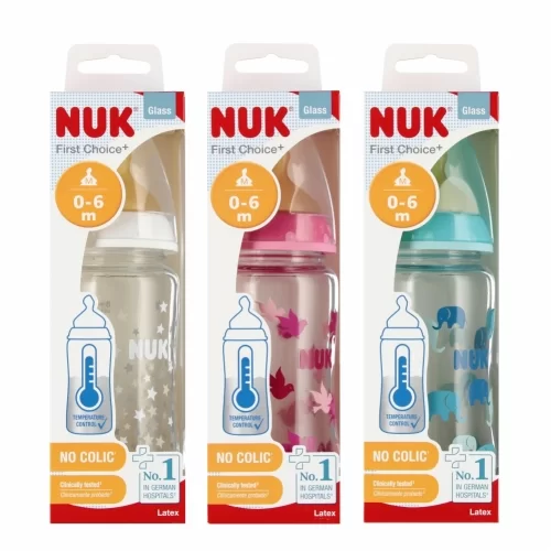 Przejdź do produktu NUK BUTELKA SZKL 240ML+SMO 0-6M FC 10745122 1 6