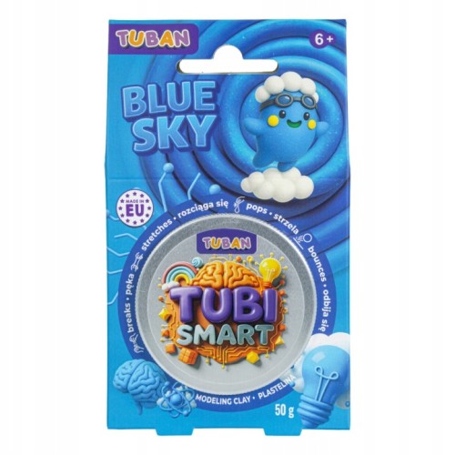 Przejdź do produktu PLASTELINA TUBI SMART 50g BLUE SKY TUBAN