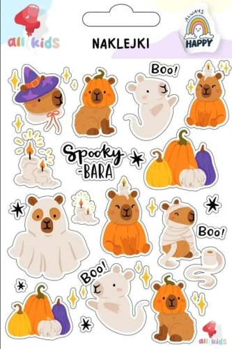 Przejdź do produktu Naklejki dla dzieci Kapibara Halloween