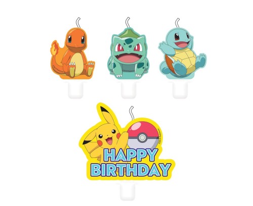 Przejdź do produktu Świeczki Pokemon, 4 szt.