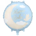 Przejdź do produktu Balon foliowy pastylka ''Welcome Baby'', 35x35 cm, jasnoniebieski