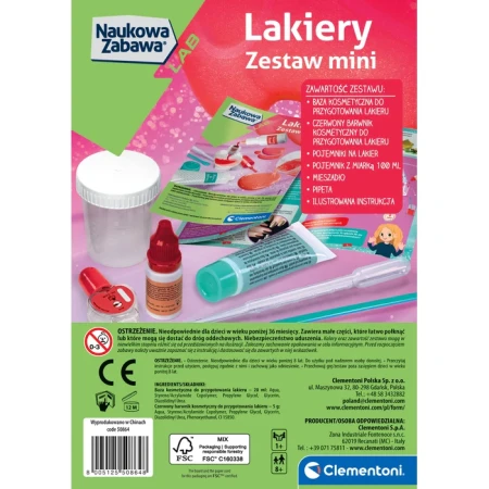 Clementoni Naukowa zabawa. Lakiery zestaw mini 508 3.webp
