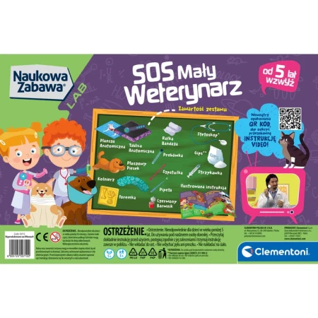 Clementoni Naukowa zabawa. SOS Mały Weterynarz 507 3.webp