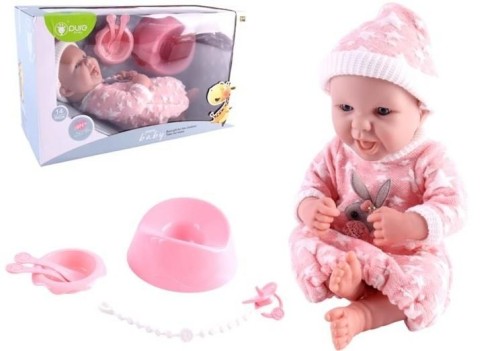 Przejdź do produktu Lalka bobas 36cm z akcesoriami