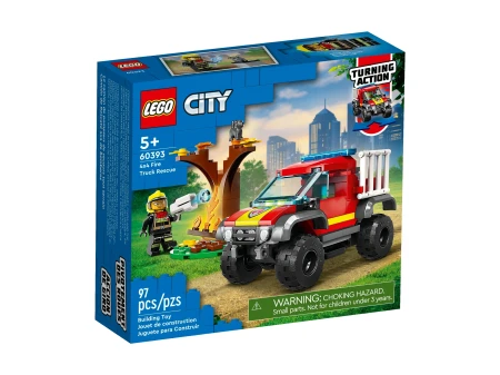 LEGO 60393 CITY Wóz strażacki 4x4 - misja ratunkow 1.webp