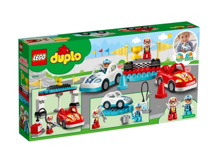 LEGO 10947 DUPLO Town Samochody wyścigowe p3 3.webp
