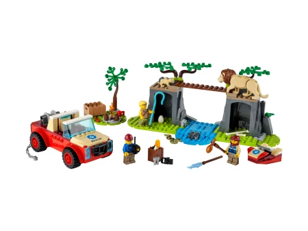 LEGO 60301 CITY Wildlife Terenówka ratowników dzik 2.webp