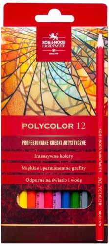 Przejdź do produktu Kredki Polycolor 12 kolorów Koh-I-Noor